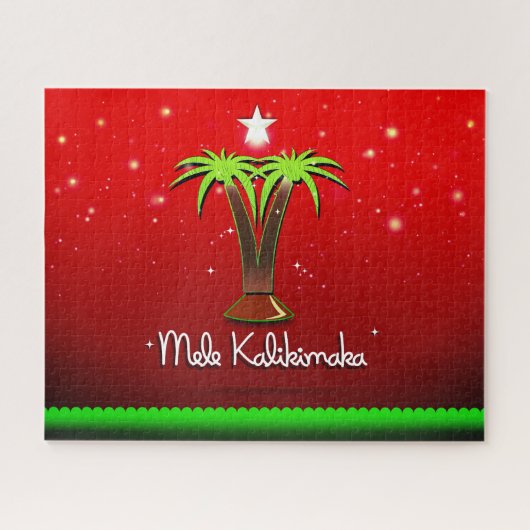 Puzzle Mele Kalikimaka Palm Tree pour Noël (Horizontal)