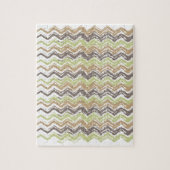 Puzzle Melon Brandy Scribble ZigZag Motif (Vertical)