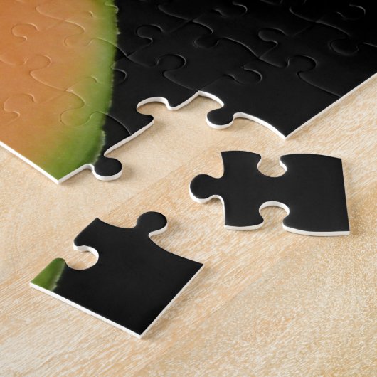 Puzzle Melon Cantaloupe tranché (Côté)