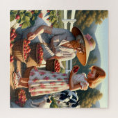 Puzzle Mémé & Moi Cueillette de Fraises – Mémo Été à la F (Horizontal)