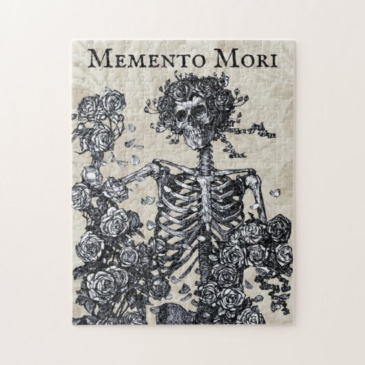 Puzzle Memento vintage Mori Skeleton (Vertical)