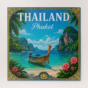 Puzzle 🌴 Mémoire de plage de Phuket Thaïlande lors d'un