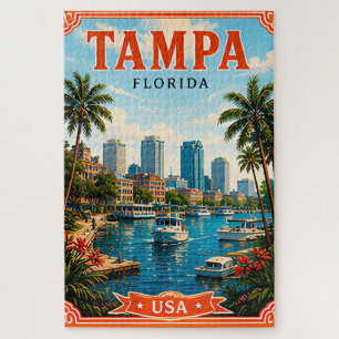 Puzzle 🌴 Mémoire de vacances au bord de l'eau à Tampa Fl