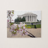 Puzzle Mémorial de Thomas Jefferson avec des fleurs de (Horizontal)