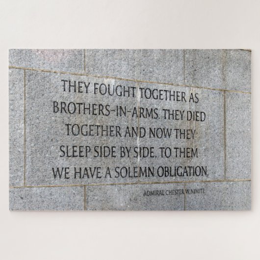 Puzzle Mémorial des anciens combattants de la Seconde Gue (Horizontal)