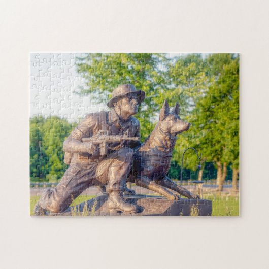 Puzzle Mémorial des chiens de travail militaires (Horizontal)