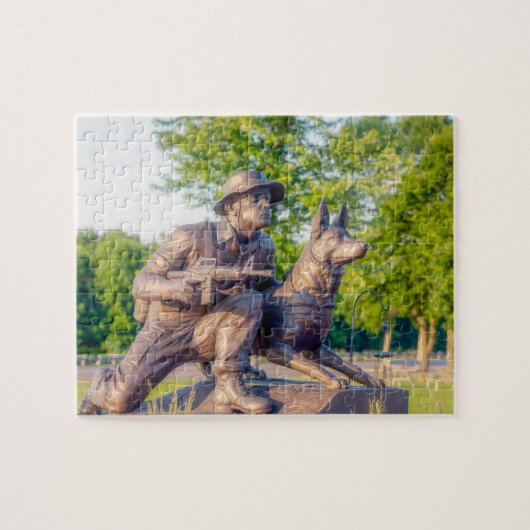 Puzzle Mémorial militaire des chiens de travail (Horizontal)