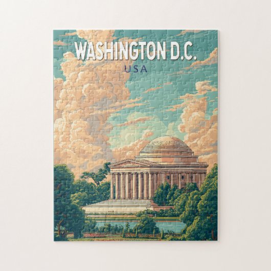 Puzzle Mémorial Thomas Jefferson de Washington DC Voyage (Vertical)