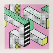 Puzzle Memphis Abstrait : formes géométriques des années  (Vertical)