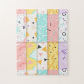 Puzzle Memphis coloré (Vertical)