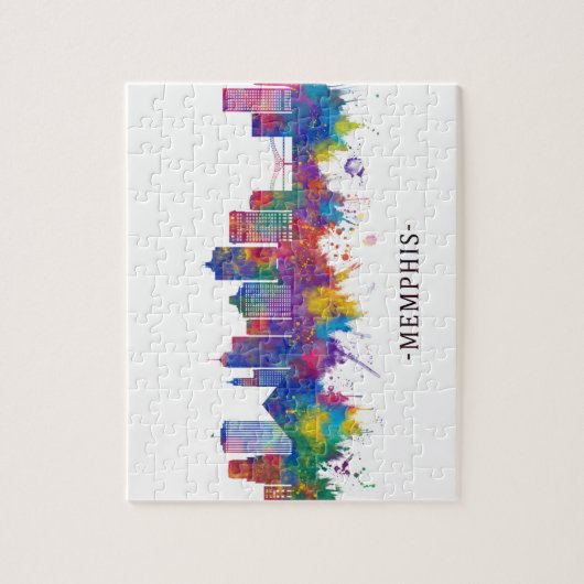 Puzzle Memphis Tennessee Skyline (Vertical)