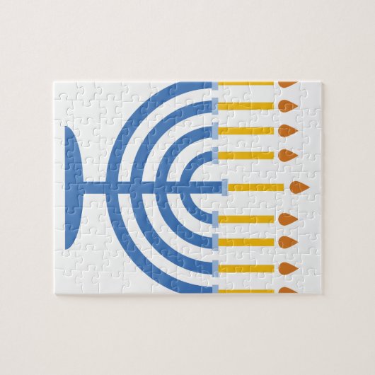 Puzzle Menorah (Horizontal)