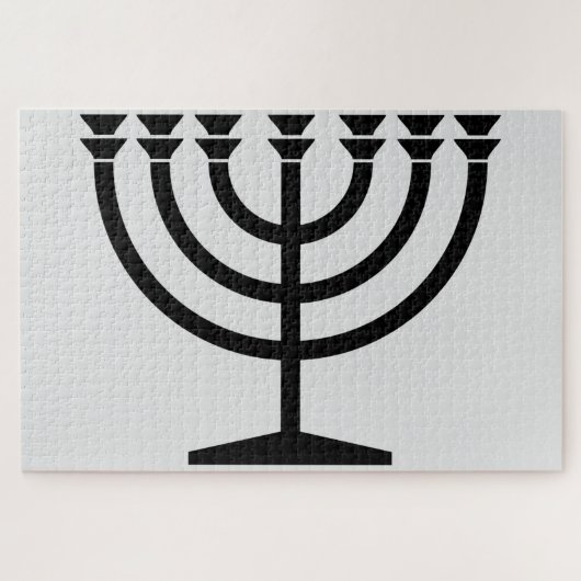 Puzzle Menorah juive (symbole du judaïsme) (Horizontal)
