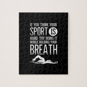 Puzzle Mens Swimmer Swimmer pratique de natation