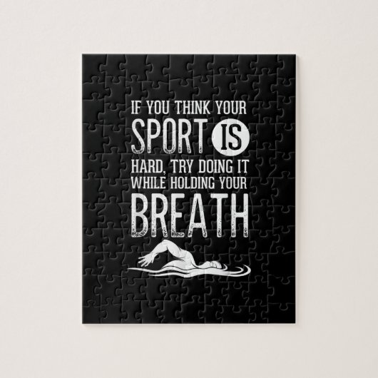 Puzzle Mens Swimmer Swimmer pratique de natation (Vertical)