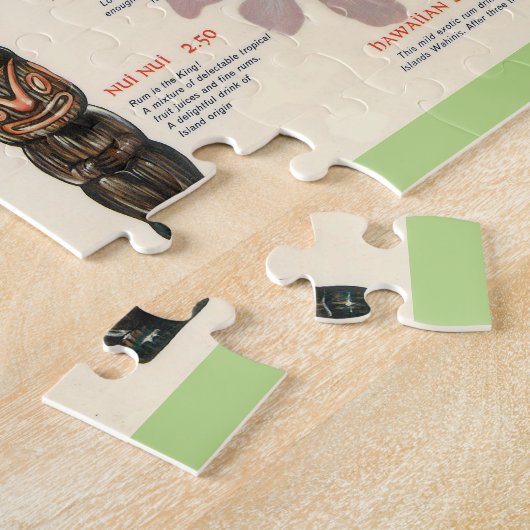 Puzzle Menu Tiki classique (Côté)