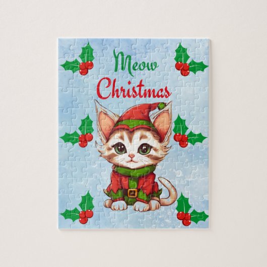 Puzzle Meow Christmas (Vertical)