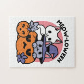 Puzzle Meow-Loween - Cute Halloween Conception Chat (Horizontal)