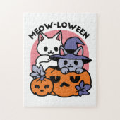 Puzzle Meow-Loween - Cute Halloween Conception Chat (Vertical)