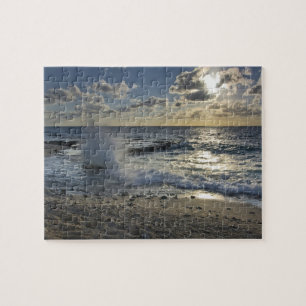 Puzzle Mer des Caraïbes, Îles Caïmans. Vagues déferlantes