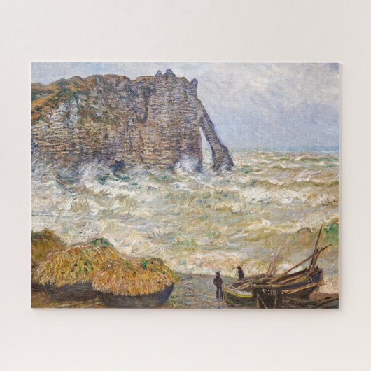 Puzzle Mer orageuse à É tretat | Monet | (Horizontal)