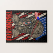 Puzzle Merci patriotique américain (Horizontal)