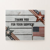 Puzzle Merci patriotique pour servir (Horizontal)