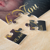 Puzzle Merci personnalisé de bébé de photo (Côté)