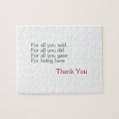 Puzzle Merci pour tous (Horizontal)