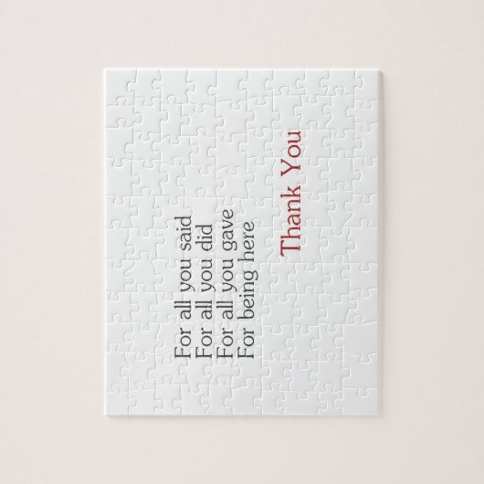 Puzzle Merci pour tous (Vertical)
