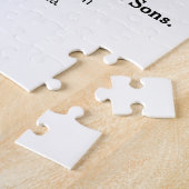 Puzzle Merci pour votre page de commande nom de société (Côté)