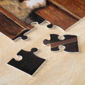 Puzzle Mère Chat et chatons sur table (Côté)