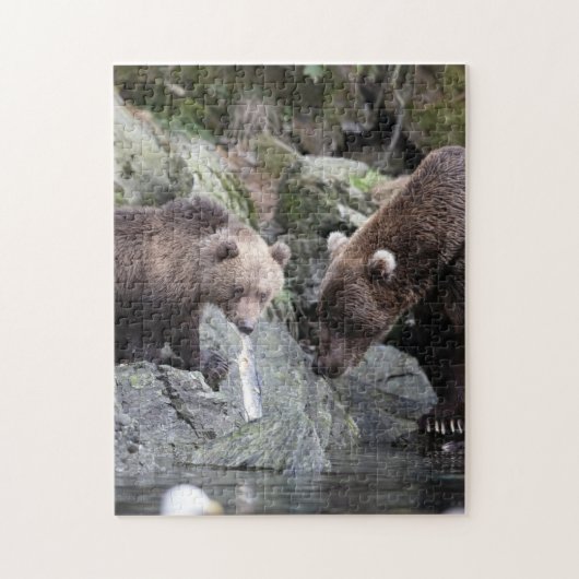 Puzzle Mère et bébé Animal Ours Photographie Animal (Vertical)