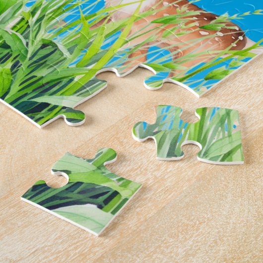 Puzzle Mère et bébé cerf (Côté)