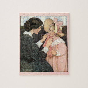 Puzzle Mère et enfant vintage par Jessie Willcox Smith