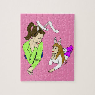 Puzzle mère et fille bunnygirls