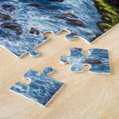 Puzzle Mère nature avec arbres verts et rivière (Côté)