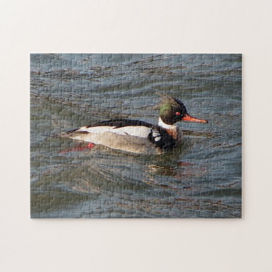 Puzzle Merganser à poitrine rouge (Horizontal)