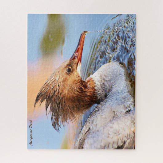 Puzzle Merganser Duck (Vertical)