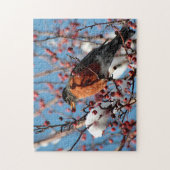 Puzzle Merle américain (Vertical)