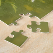 Puzzle Merlesbleus sur un poteau de clôture (Côté)