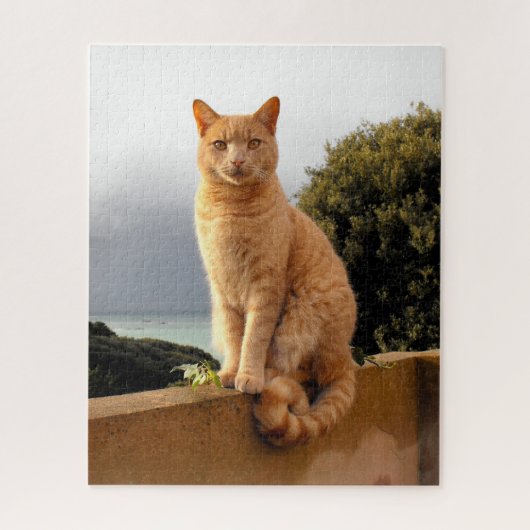 Puzzle Merlin le chat gingembre (Vertical)