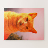 Puzzle Merlin le chat gingembre (Horizontal)