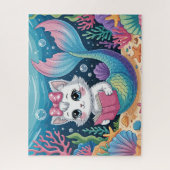 Puzzle Mermaid Cat (Vertical)
