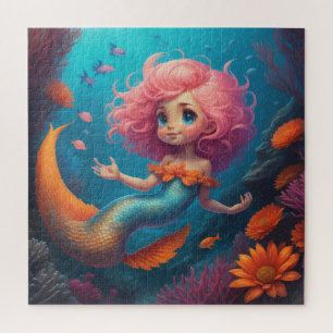 Puzzle Mermaid Cute