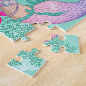 Puzzle Mermaid Dark Green Starfish Personnel (Côté)