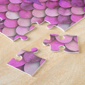 Puzzle Mermaid écailles princesse rose violet nom de fill (Côté)