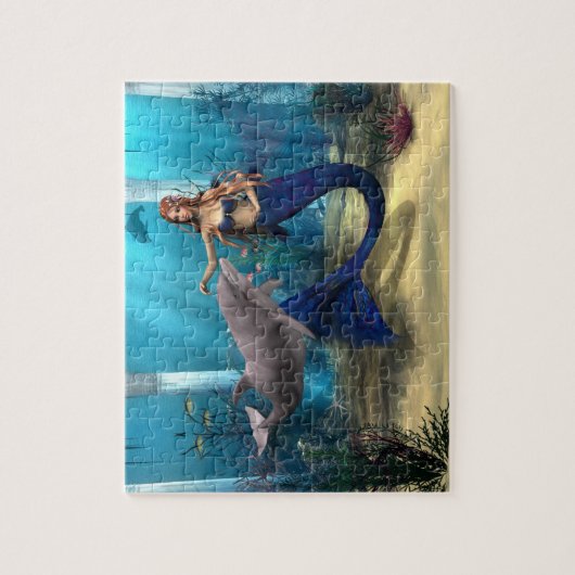 Puzzle Mermaid et Dolphin (Vertical)