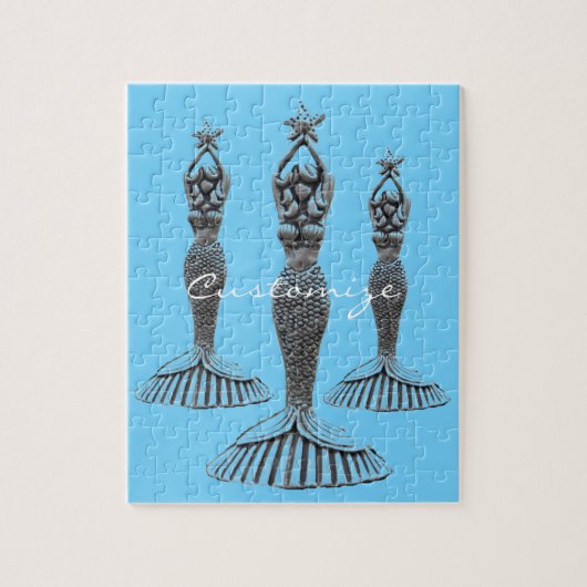 Puzzle Mermaid Holding Star Thunder_Cove (Vertical)