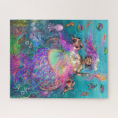 Puzzle Mermaid Jellyfish (Horizontal)
